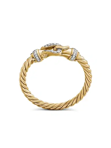 David Yurman Women's Cable Collectibles 18K Yellow Gold & Diamond Ring - Yellow Gold | Thumbnail 5 David Yurman Women's Cable Collectibles 18K Yellow Gold & Diamond Ring - Yellow Gold | Thumbnail 5