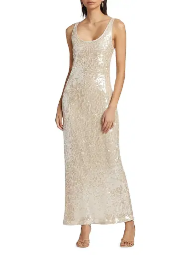 Simkhai Women's Bex Sequined Tank Maxi Dress | Thumbnail 3 Simkhai Women's Bex Sequined Tank Maxi Dress | Thumbnail 3