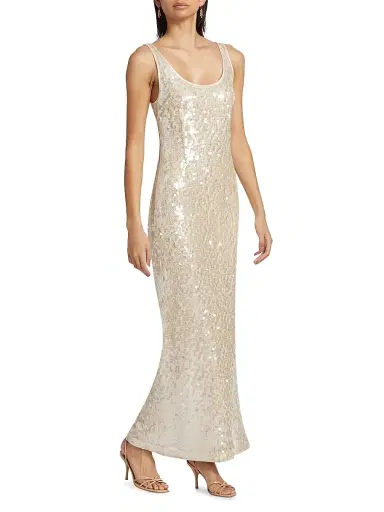 Simkhai Women's Bex Sequined Tank Maxi Dress | Thumbnail 4 Simkhai Women's Bex Sequined Tank Maxi Dress | Thumbnail 4