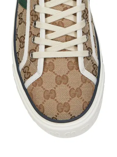 Gucci Men's Tennis 1977 High-Top Sneakers - Beige | Thumbnail 3