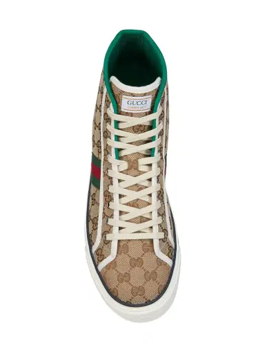 Gucci Men's Tennis 1977 High-Top Sneakers - Beige | Thumbnail 4