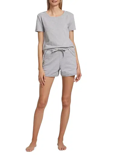 MOSCHINO Women's Logo Band T-Shirt - Grey - Size Small | Thumbnail 2