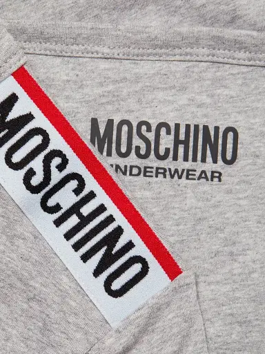 MOSCHINO Women's Logo Band T-Shirt - Grey - Size Small | Thumbnail 7