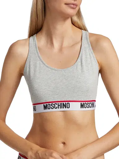 MOSCHINO Women's Core Logo-Hem Sports Bra | Thumbnail 5