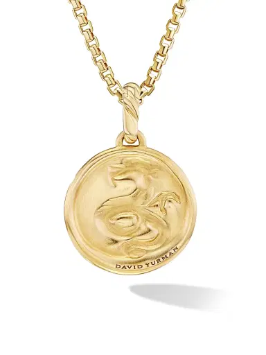 David Yurman Women's Dragon Amulet in 18K Yellow Gold with Diamonds - Diamond | Thumbnail 2
