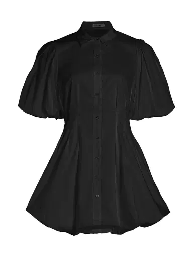 Simkhai Women's Cleo Puff-Sleeve Pintuck Minidress | Thumbnail 1 Simkhai Women's Cleo Puff-Sleeve Pintuck Minidress | Thumbnail 1