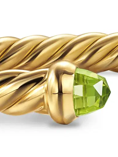 David Yurman Women's Cablespira Flex Bracelet in 18K Yellow Gold - Peridot | Thumbnail 5 David Yurman Women's Cablespira Flex Bracelet in 18K Yellow Gold - Peridot | Thumbnail 5