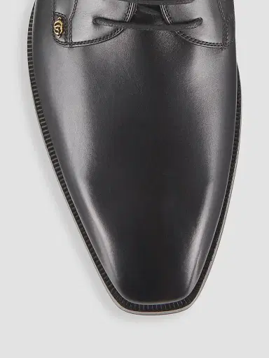 Gucci Men's Leather Logo Oxfords - Black - Size 13 | Thumbnail 4 Gucci Men's Leather Logo Oxfords - Black - Size 13 | Thumbnail 4