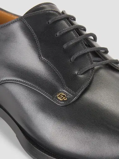 Gucci Men's Leather Logo Oxfords - Black - Size 13 | Thumbnail 6 Gucci Men's Leather Logo Oxfords - Black - Size 13 | Thumbnail 6