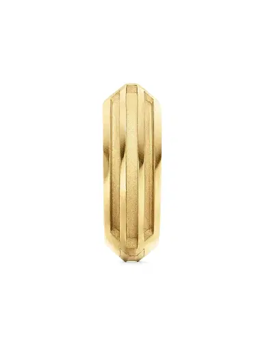 David Yurman Men's Armory Hoop Earring In 18K Yellow Gold - Gold | Thumbnail 1 David Yurman Men's Armory Hoop Earring In 18K Yellow Gold - Gold | Thumbnail 1