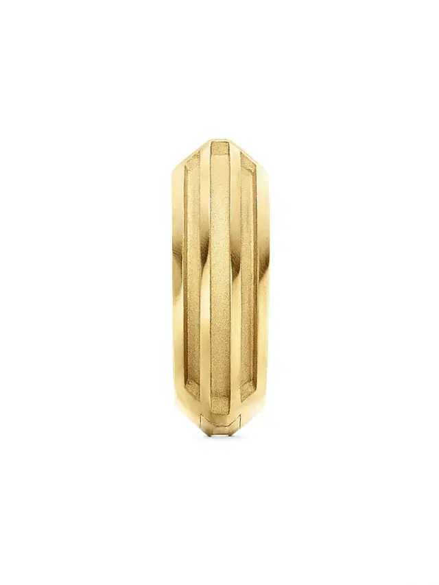 Men's Armory Hoop Earring In 18K Yellow Gold - Gold