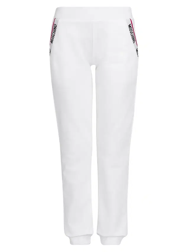 Moschino Women's Stretch-Cotton Jogger Pants - White