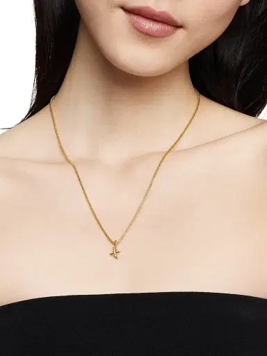 David Yurman Women's Pavé Initial Pendant in 18K Yellow Gold - Initial X | Thumbnail 2 David Yurman Women's Pavé Initial Pendant in 18K Yellow Gold - Initial X | Thumbnail 2