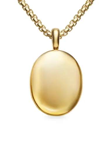 David Yurman Women's Sculpted Cable Locket in 18K Yellow Gold - Gold | Thumbnail 4 David Yurman Women's Sculpted Cable Locket in 18K Yellow Gold - Gold | Thumbnail 4