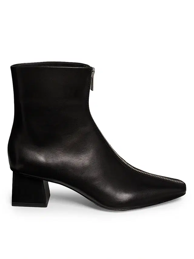 SIMKHAI Women's Ryder Zip-Front Leather Boots - Black