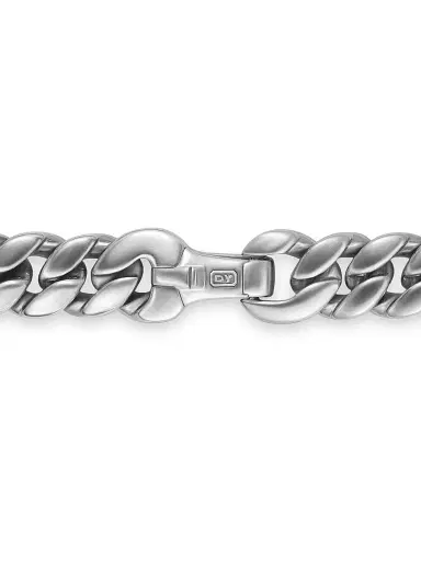 David Yurman Men's Curb Chain Bracelet in Platinum, 8MM | Thumbnail 8