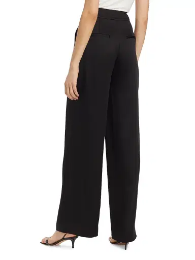 Simkhai Women's Kyra Wide-Leg Satin Pants - Black - Size 0 | Thumbnail 5 Simkhai Women's Kyra Wide-Leg Satin Pants - Black - Size 0 | Thumbnail 5