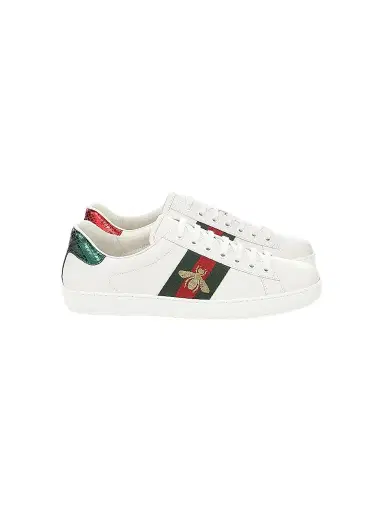 Gucci Men's New Ace Bee Embroidered Sneakers - White - Size 14 | Thumbnail 1