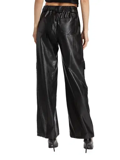 Simkhai Women's Sofia Vegan Leather Cargo Pants | Thumbnail 5 Simkhai Women's Sofia Vegan Leather Cargo Pants | Thumbnail 5