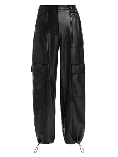 Simkhai Women's Sofia Vegan Leather Cargo Pants | Thumbnail 1 Simkhai Women's Sofia Vegan Leather Cargo Pants | Thumbnail 1