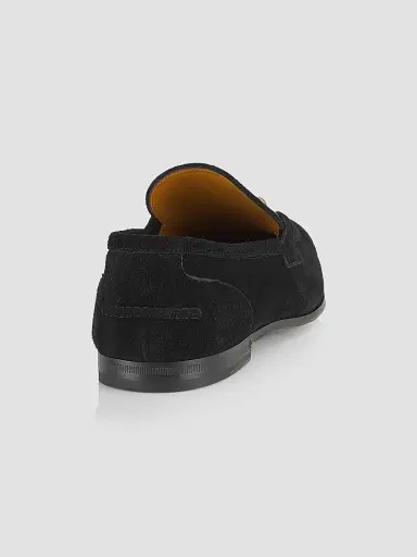 Gucci Men's Suede Horsebit Loafers - Black - Size 7 | Thumbnail 3 Gucci Men's Suede Horsebit Loafers - Black - Size 7 | Thumbnail 3