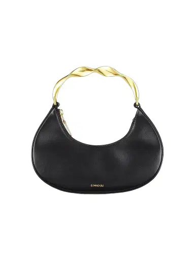 Simkhai Women's Nixi Leather Twist Handle Top Handle Bag - Black | Thumbnail 1