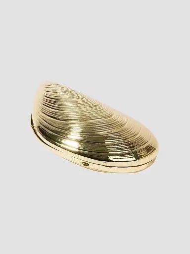 SIMKHAI Women's Bridget Brass Oyster Bag - Gold | Thumbnail 5