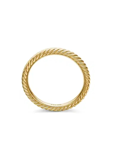 David Yurman Women's Cable Collectibles Stack Ring in 18K Yellow Gold, 2mm - Yellow Gold | Thumbnail 6 David Yurman Women's Cable Collectibles Stack Ring in 18K Yellow Gold, 2mm - Yellow Gold | Thumbnail 6