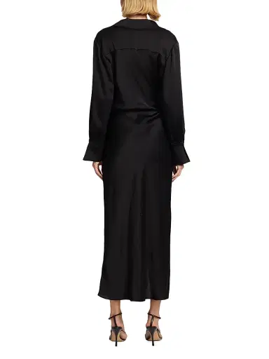 Simkhai Women's Talita Draped Front Maxi Dress - Black - Size 8 | Thumbnail 5