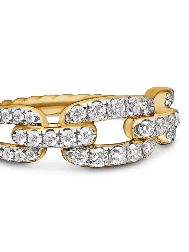 David Yurman Women's Stax Chain Link Ring in 18K Yellow Gold - Yellow Gold | Thumbnail 5 David Yurman Women's Stax Chain Link Ring in 18K Yellow Gold - Yellow Gold | Thumbnail 5