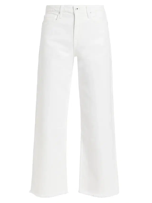SIMKHAI Women's Jude Wide-Leg Crop Jeans - Distressed White