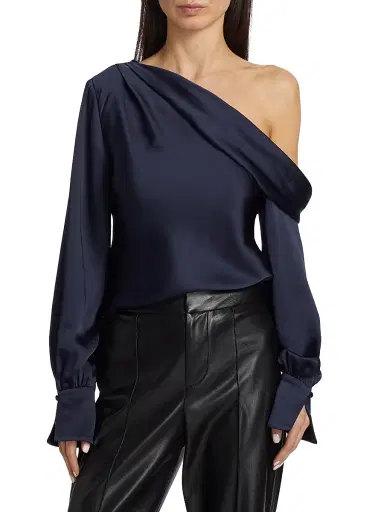 Simkhai Women's Alice Off-The-Shoulder Top - Midnight - Size XS | Thumbnail 3