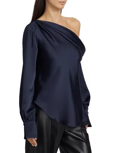 Simkhai Women's Alice Off-The-Shoulder Top - Midnight - Size XS | Thumbnail 4