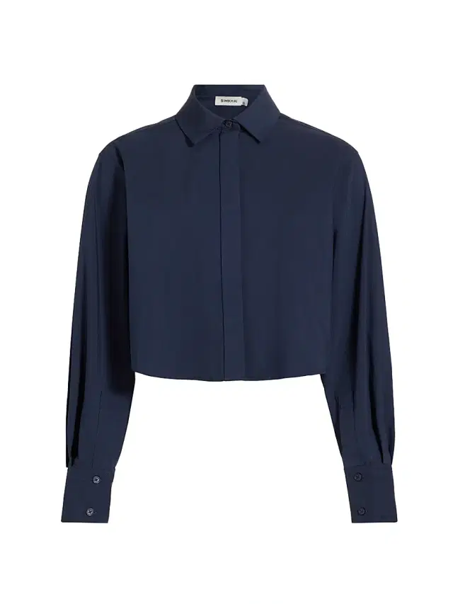 Women's Renata Crop Shirt - Midnight