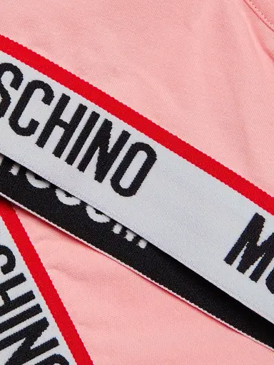 MOSCHINO Women's Core Logo-Hem Sports Bra | Thumbnail 6 MOSCHINO Women's Core Logo-Hem Sports Bra | Thumbnail 6