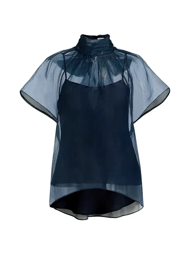 SIMKHAI Women's Feyre Bow-Neck Top - Midnight