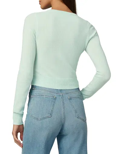 Joe's Jeans Women's by Dani Michelle Dani Cashmere Cardigan - Pistachio | Thumbnail 5 Joe's Jeans Women's by Dani Michelle Dani Cashmere Cardigan - Pistachio | Thumbnail 5