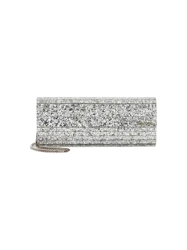 Jimmy Choo Women's Sweetie Metallic Glitter Acrylic Clutch - Champagne