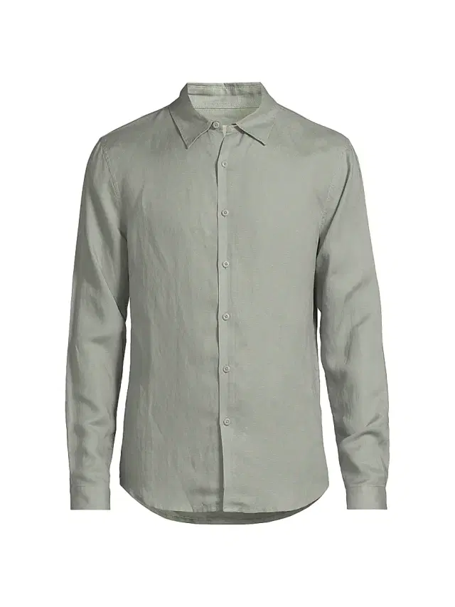 Men's Air Linen Long-Sleeve Shirt - Sage Men's Air Linen Long-Sleeve Shirt - Sage