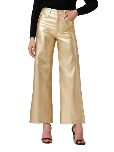 Joe's Jeans Women's The Mia Metallic Ankle Jeans - Gold Foil - Size 23 | Thumbnail 3