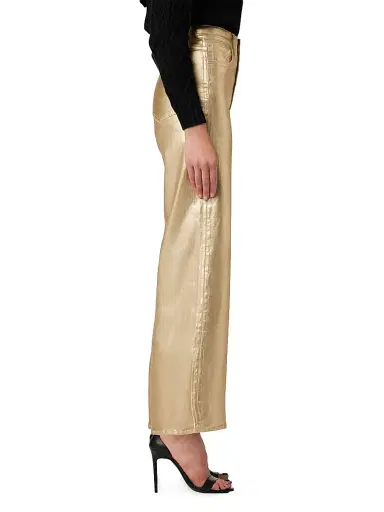 Joe's Jeans Women's The Mia Metallic Ankle Jeans - Gold Foil - Size 23 | Thumbnail 4