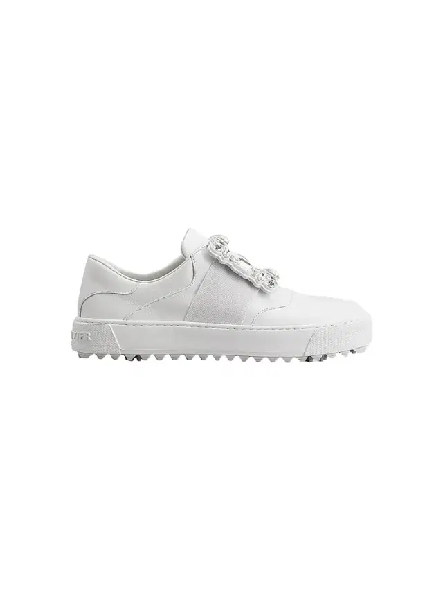 Women's Viv Golf Embellished-Buckle Slip-On Sneakers - Bianco
