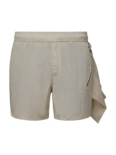 Onia Men's Nylon Crinkle Multifunctional Shorts - Stone | Thumbnail 1
