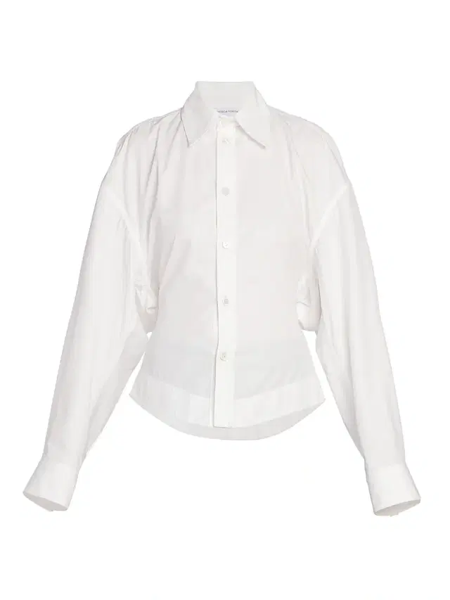 Women's Formfitting Compact Cotton Shirt - Chalk Women's Formfitting Compact Cotton Shirt - Chalk