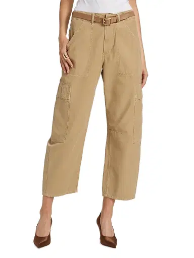 Citizens of Humanity Women's Marcelle Cotton Twill Cargo Pants - Heirloom Medium Dark Khaki | Thumbnail 3