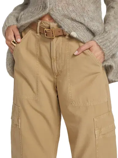 Citizens of Humanity Women's Marcelle Cotton Twill Cargo Pants - Heirloom Medium Dark Khaki | Thumbnail 6
