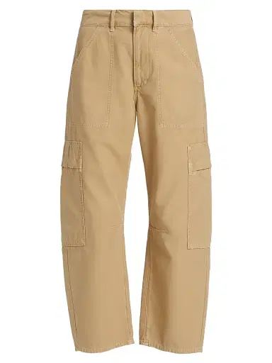 Citizens of Humanity Women's Marcelle Cotton Twill Cargo Pants - Heirloom Medium Dark Khaki | Thumbnail 1