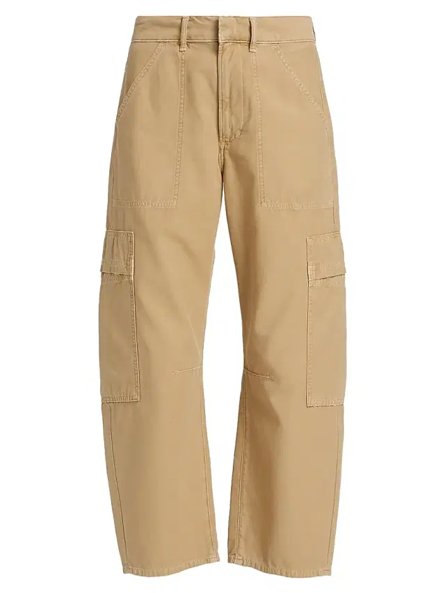 Women's Marcelle Cotton Twill Cargo Pants - Heirloom Medium Dark Khaki
