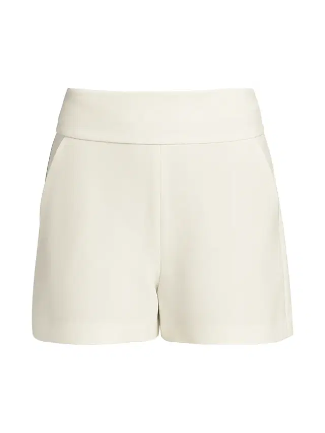 ALICE + OLIVIA Women's Donald High-Waist Shorts - Off White