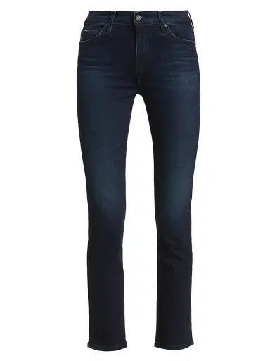AG Jeans Women's Mari High-Rise Stretch Straight-Leg Jeans - 3 Years High Rise | Thumbnail 1